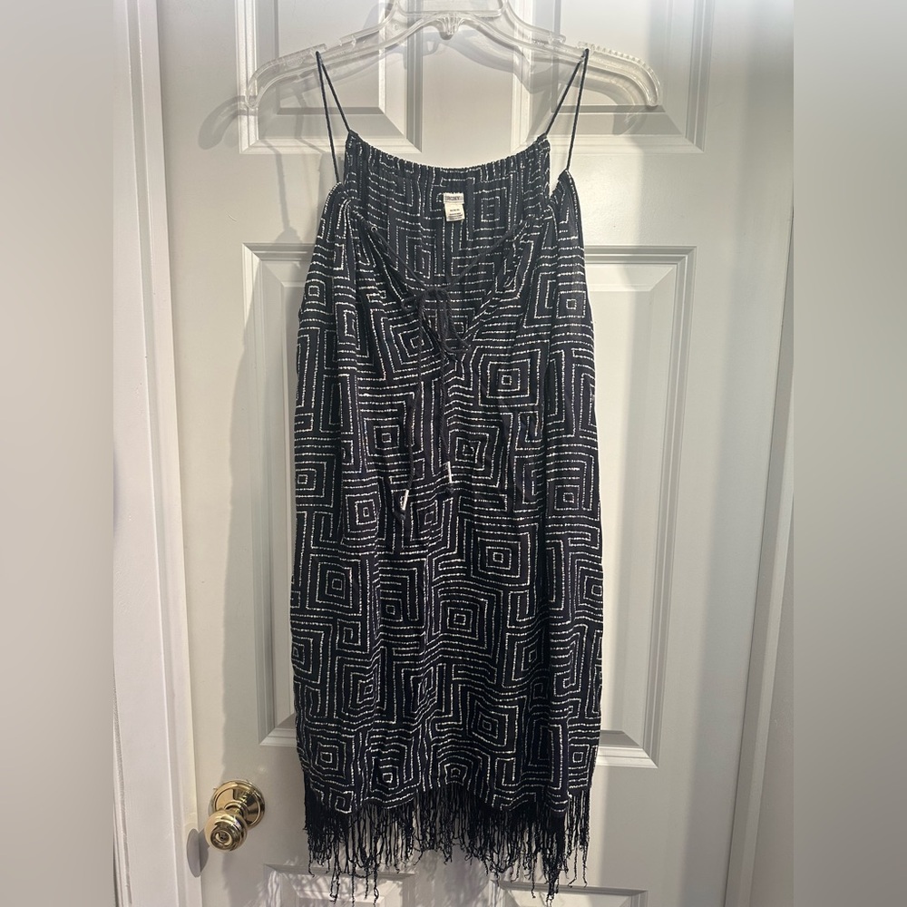 Roxy women’s medium Black and White Geometric Patterned Dress